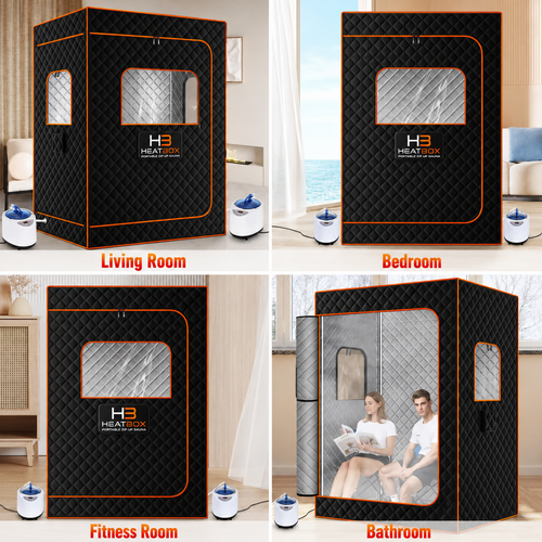 HeatBox™ Premium Double-Size Portable Sauna