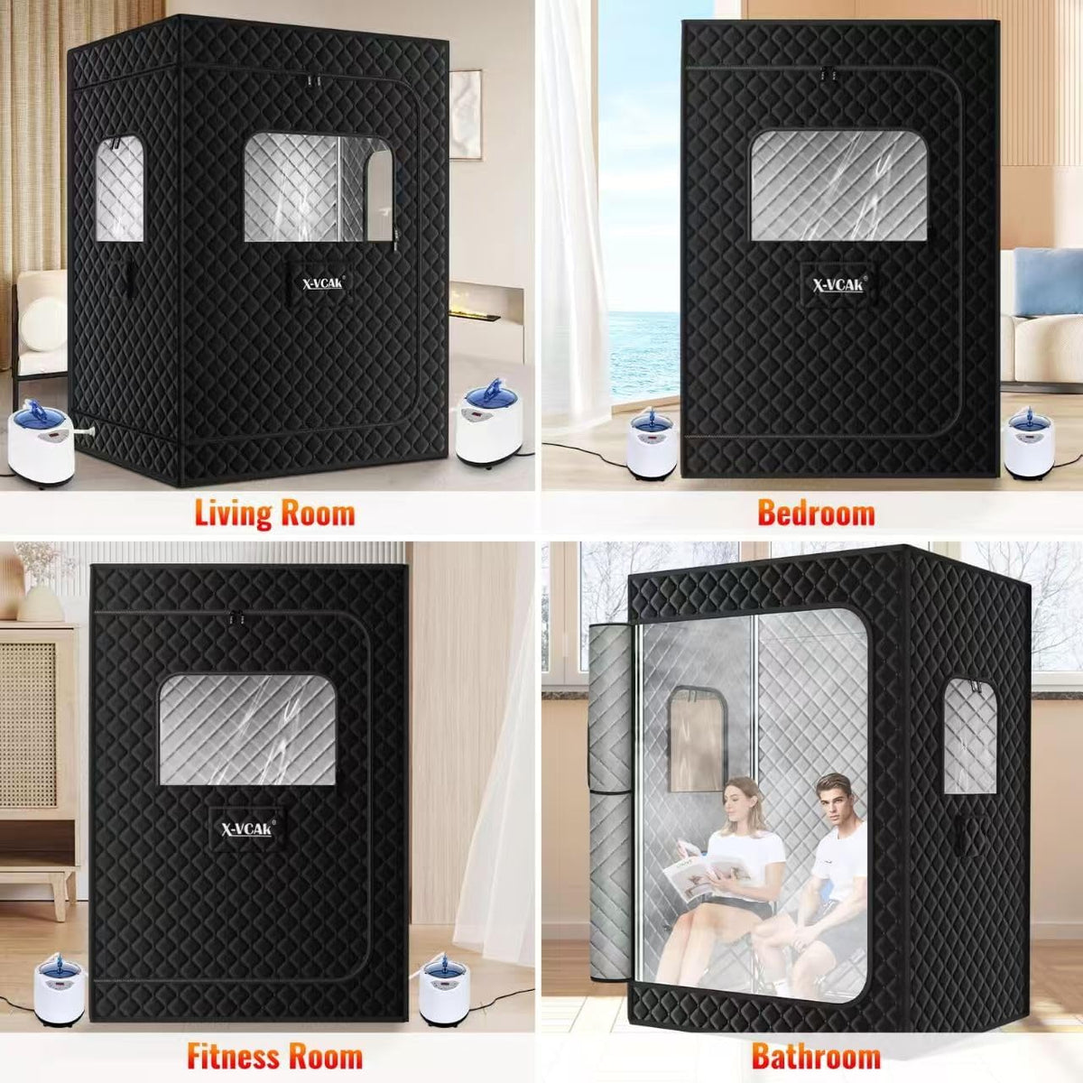 HeatBox™ Premium Double-Size Portable Sauna