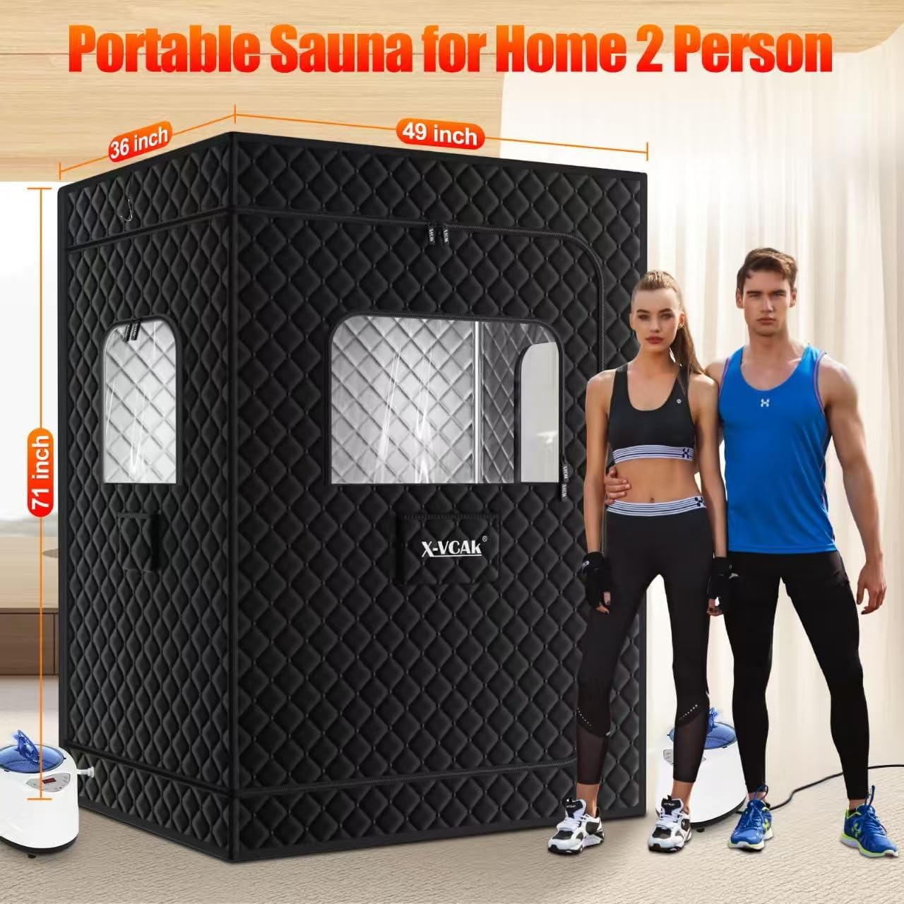 HeatBox™ Premium Double-Size Portable Sauna
