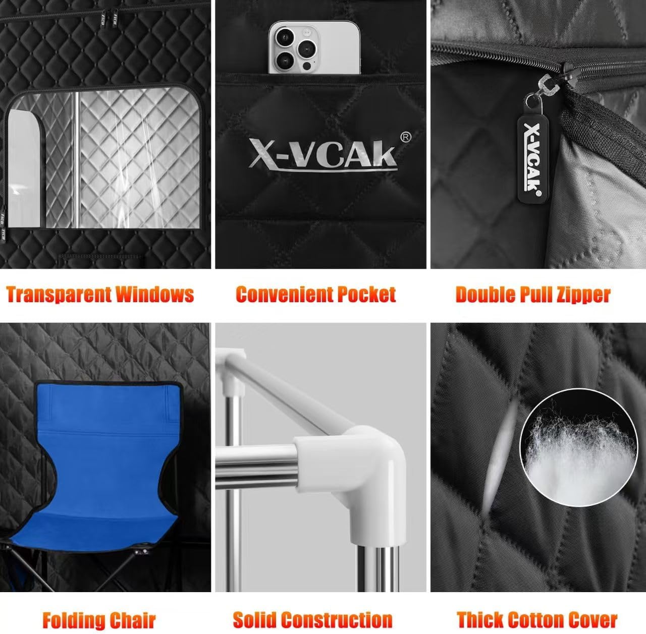 HeatBox™ Premium Double-Size Portable Sauna