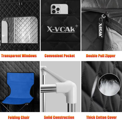 HeatBox™ Premium Double-Size Portable Sauna